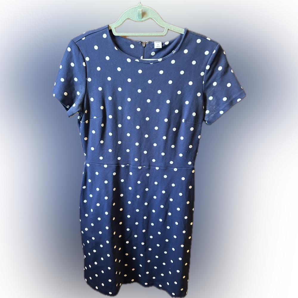Old Navy Blue Dress Polka Dots